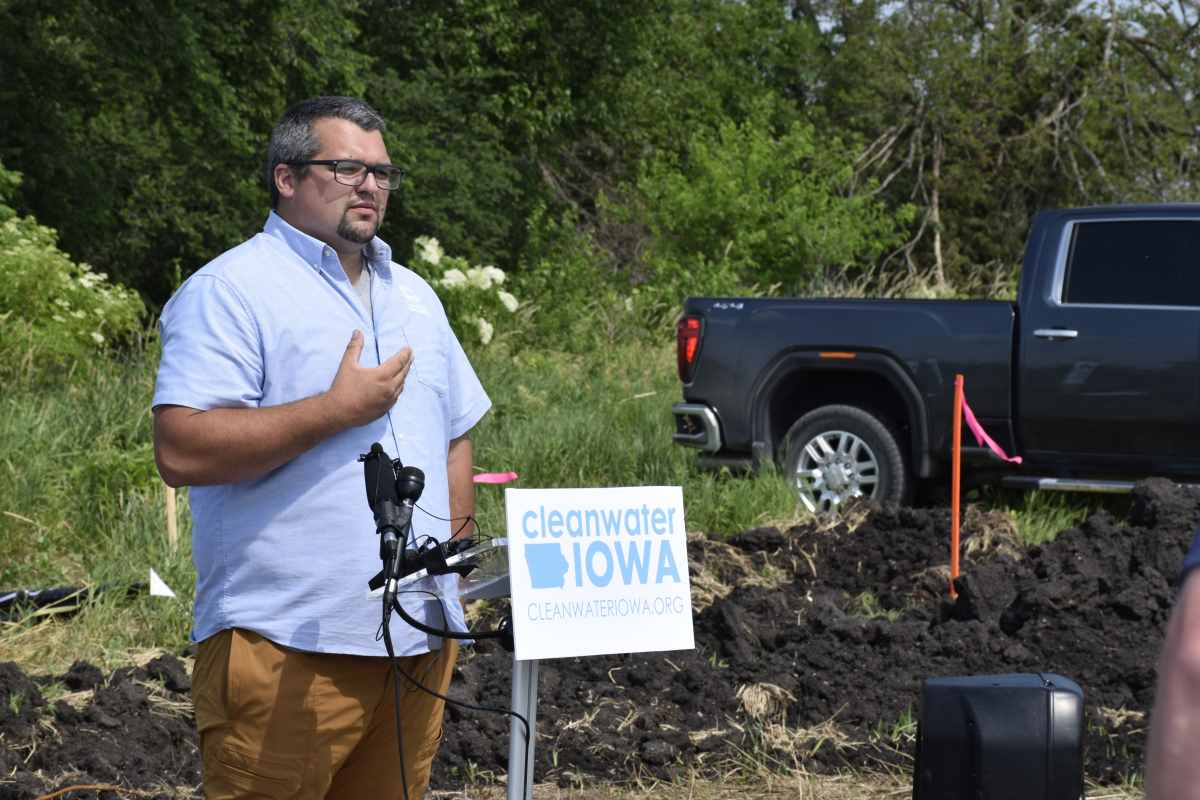 John Swanson, Polk County watershed management authority coordinator, speaking.