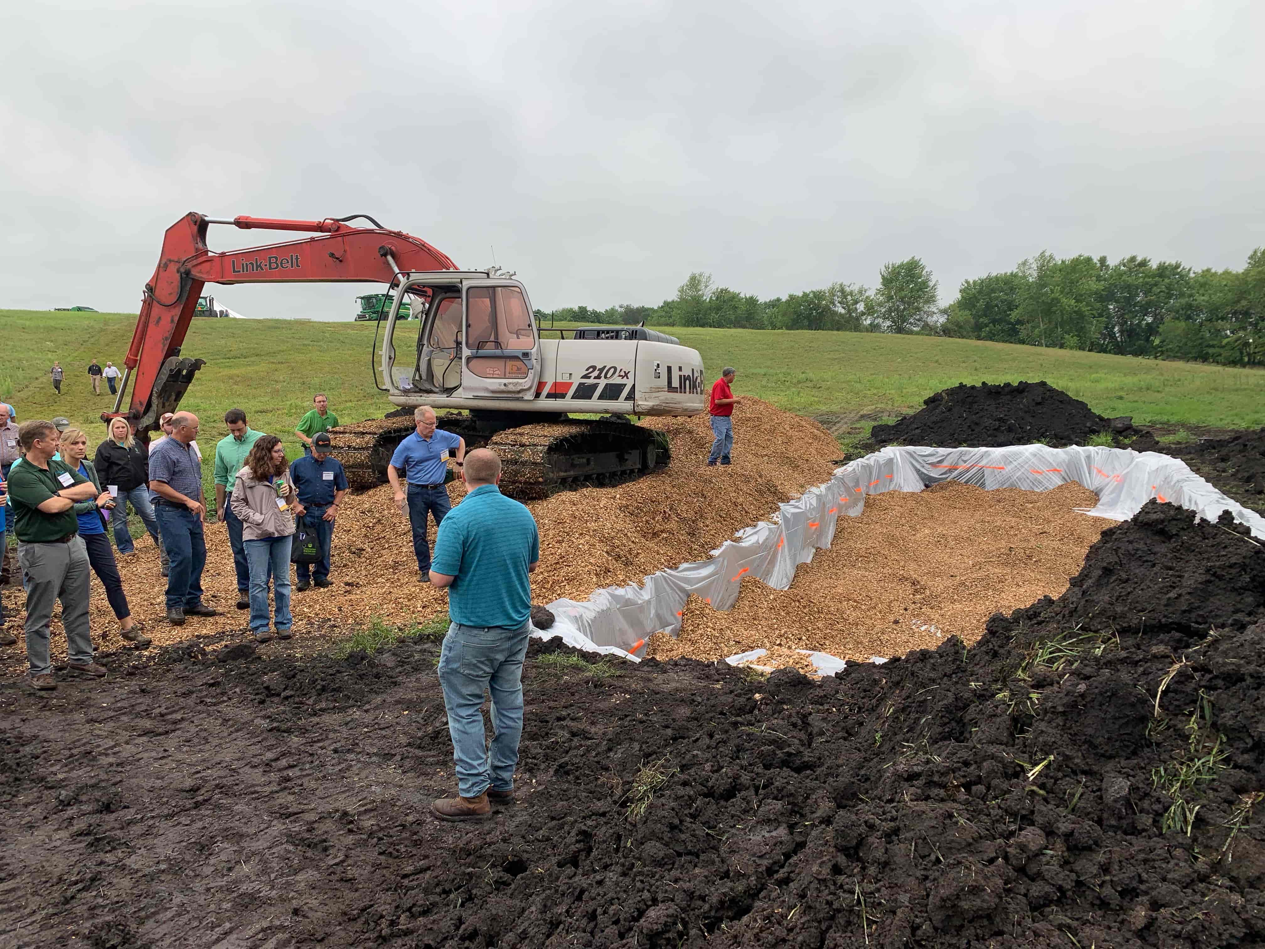 Through the help of numerous partners, Bill Couser has installed two bioreactors on the farm to improve water quality.