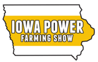 Iowa Power Farming Show 2019 Icon with state of Iowa in yellow and white