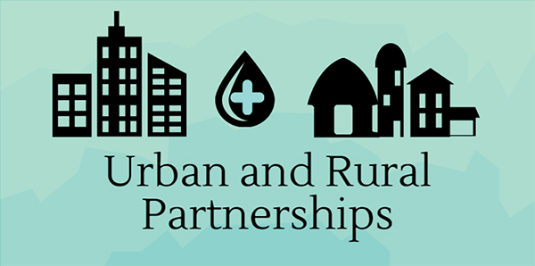 Urban and rural partnerships for water quality graphic