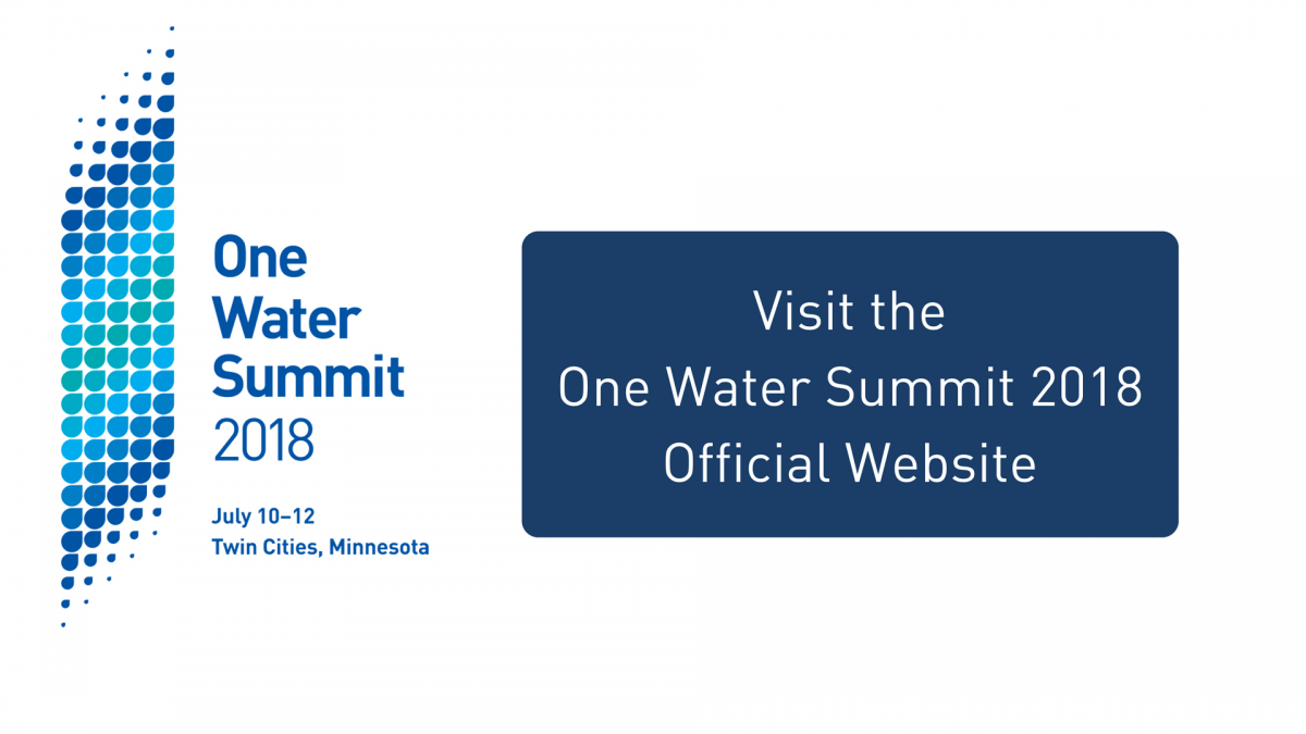 One Water Summit 2018 visual to visit official US Water Alliance site