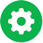 Green gear graphic, "IAWA at Work"